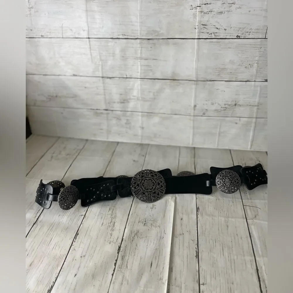 Black Leather Buckle Size XL
